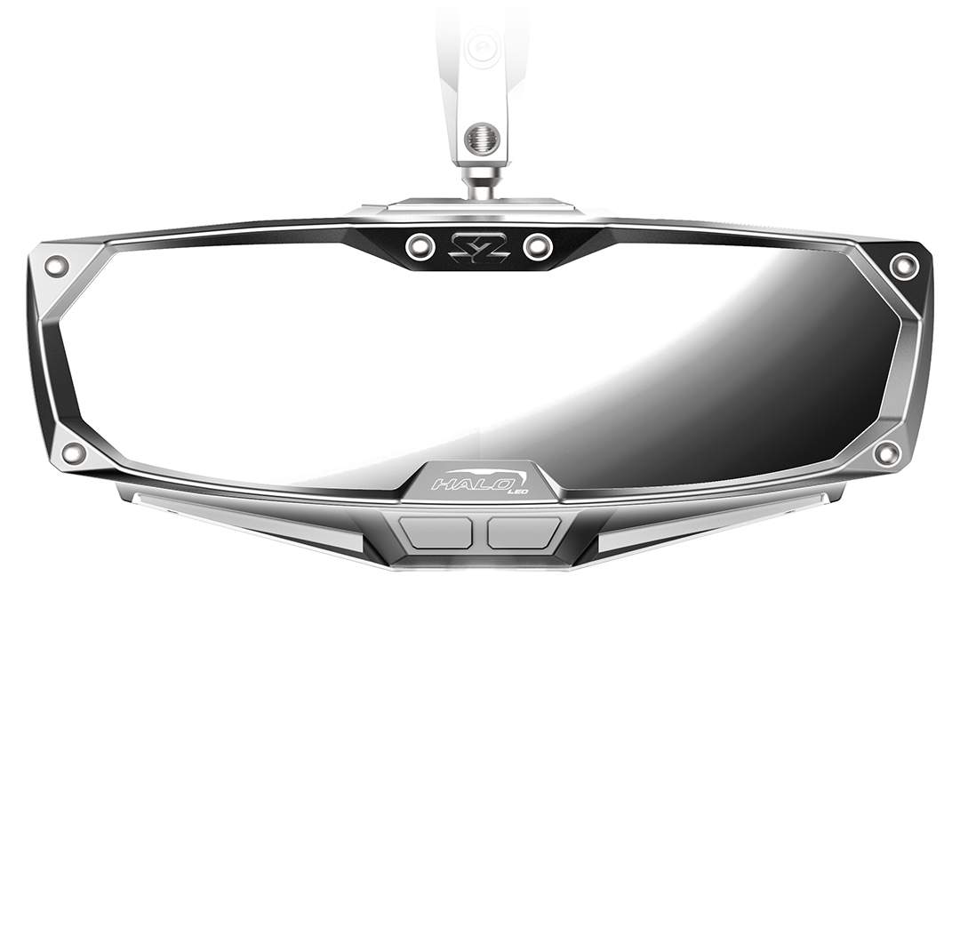 Red Seizmik Halo-R Rear View Mirror for 2017-2021 Polaris Ranger 1000 XP CREW 